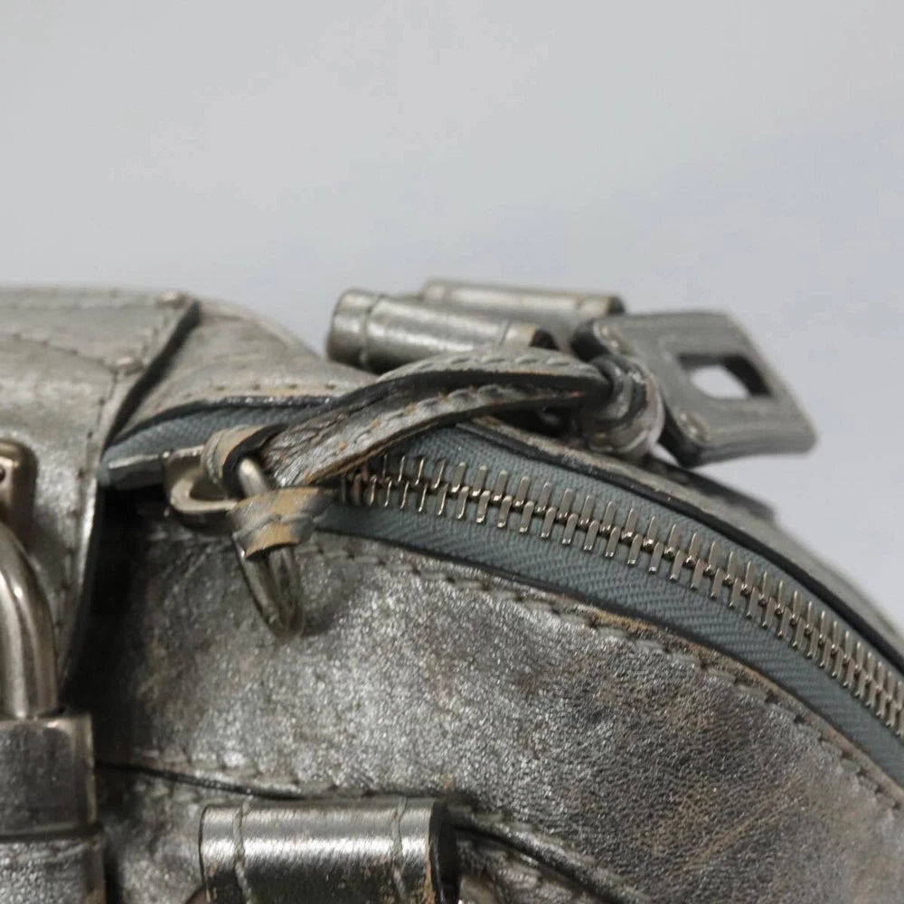 CHLOE PADDINGTON BAG SILVER LEATHER