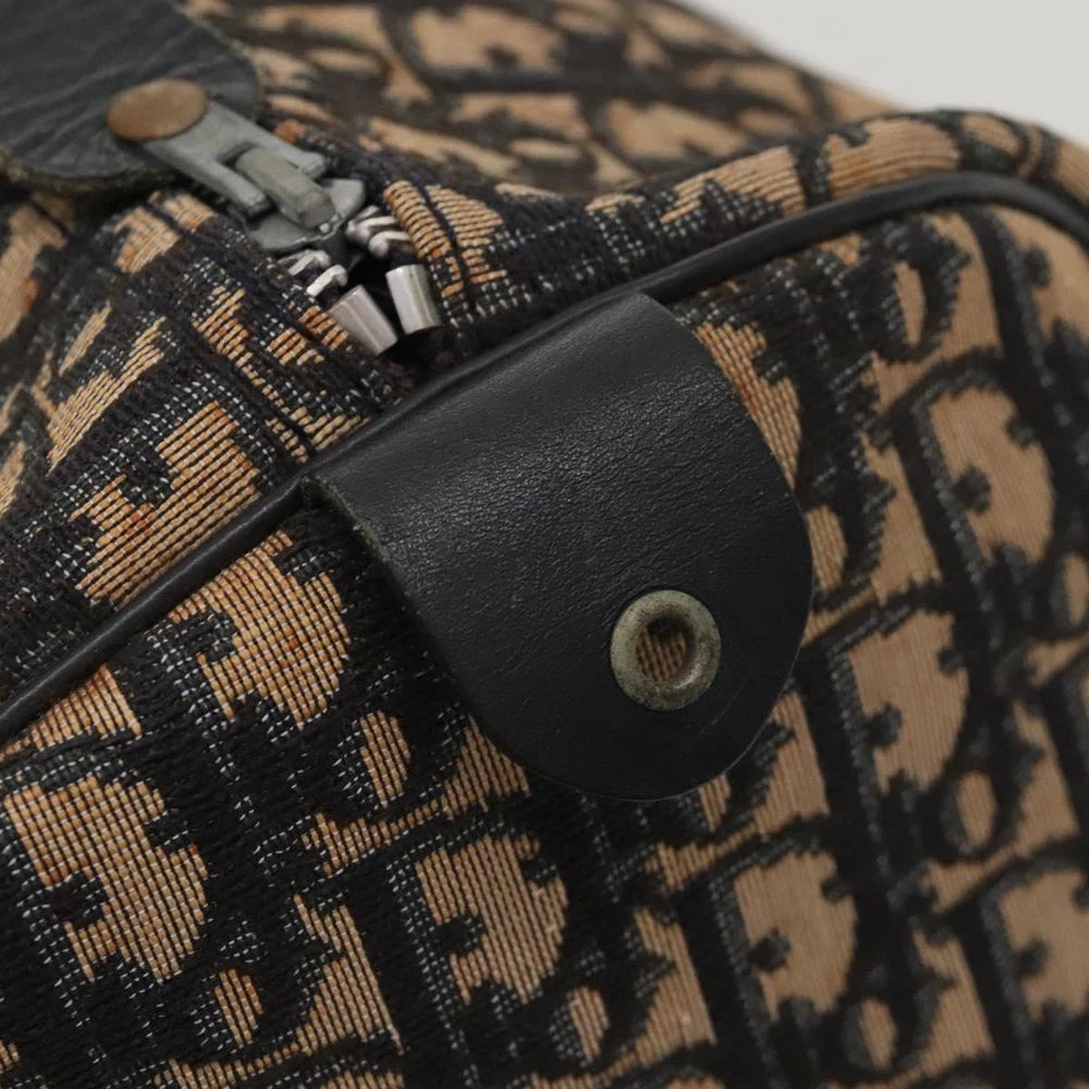 CHRISTIAN DIOR BOSTON BAG 40 TROTTER CANVAS