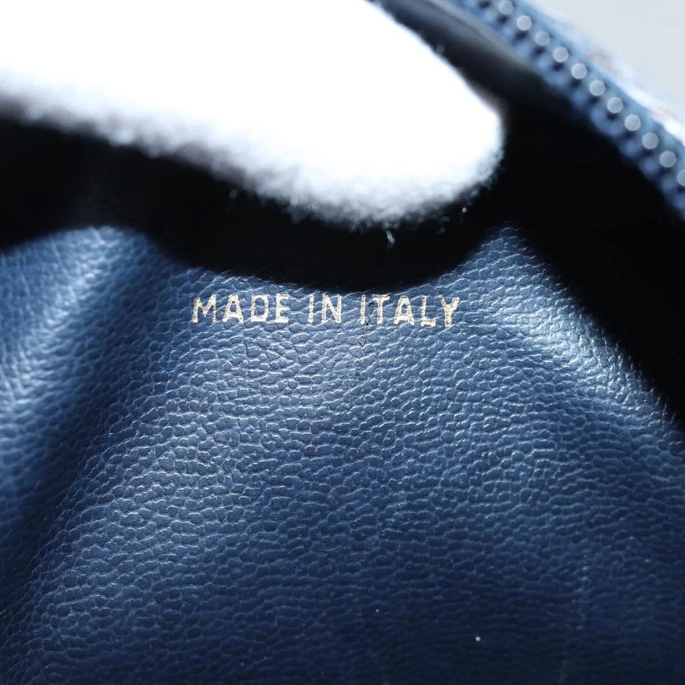 CELINE BOSTON BAG MACADAM CANVAS NAVY