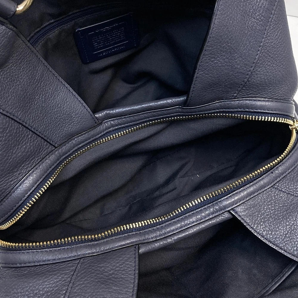 Coach Bag - Navy Leather