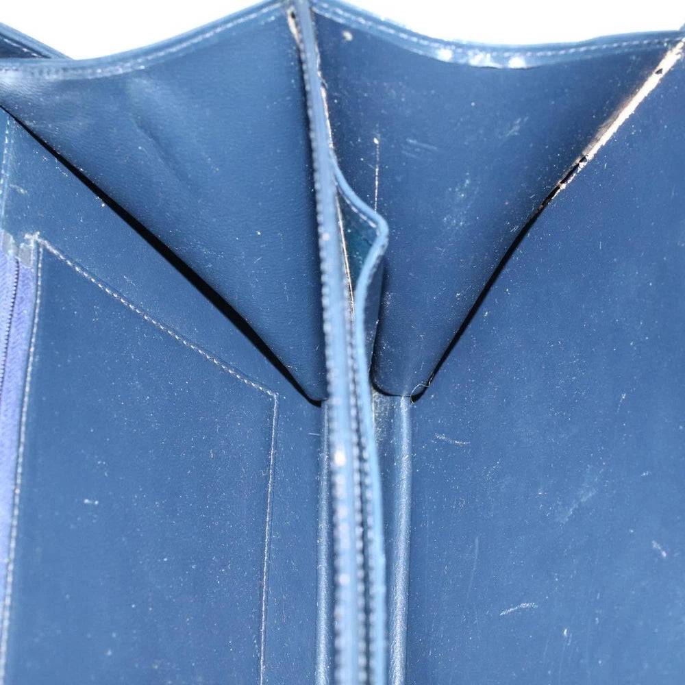 CELINE SHOULDER BAG NAVY LEATHER