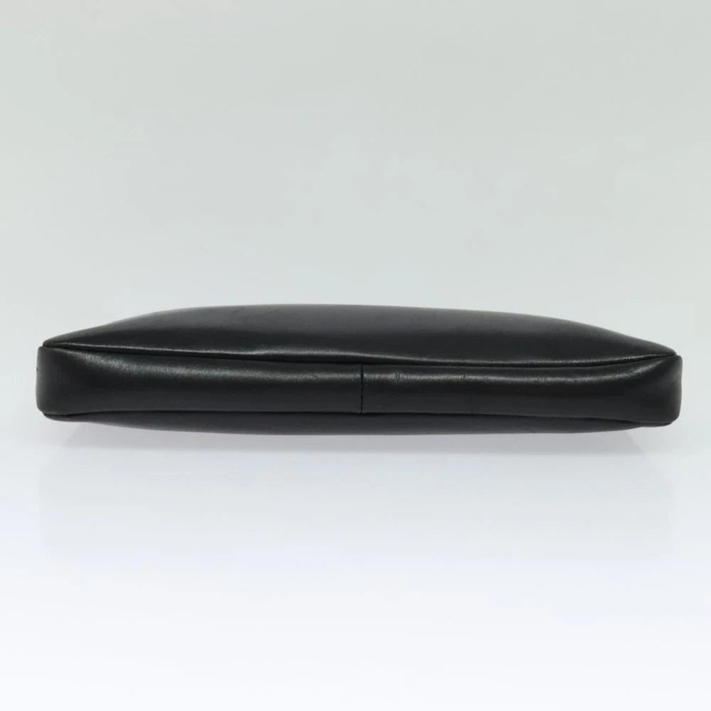 VINTAGE CELINE CLUTCH BLACK LEATHER