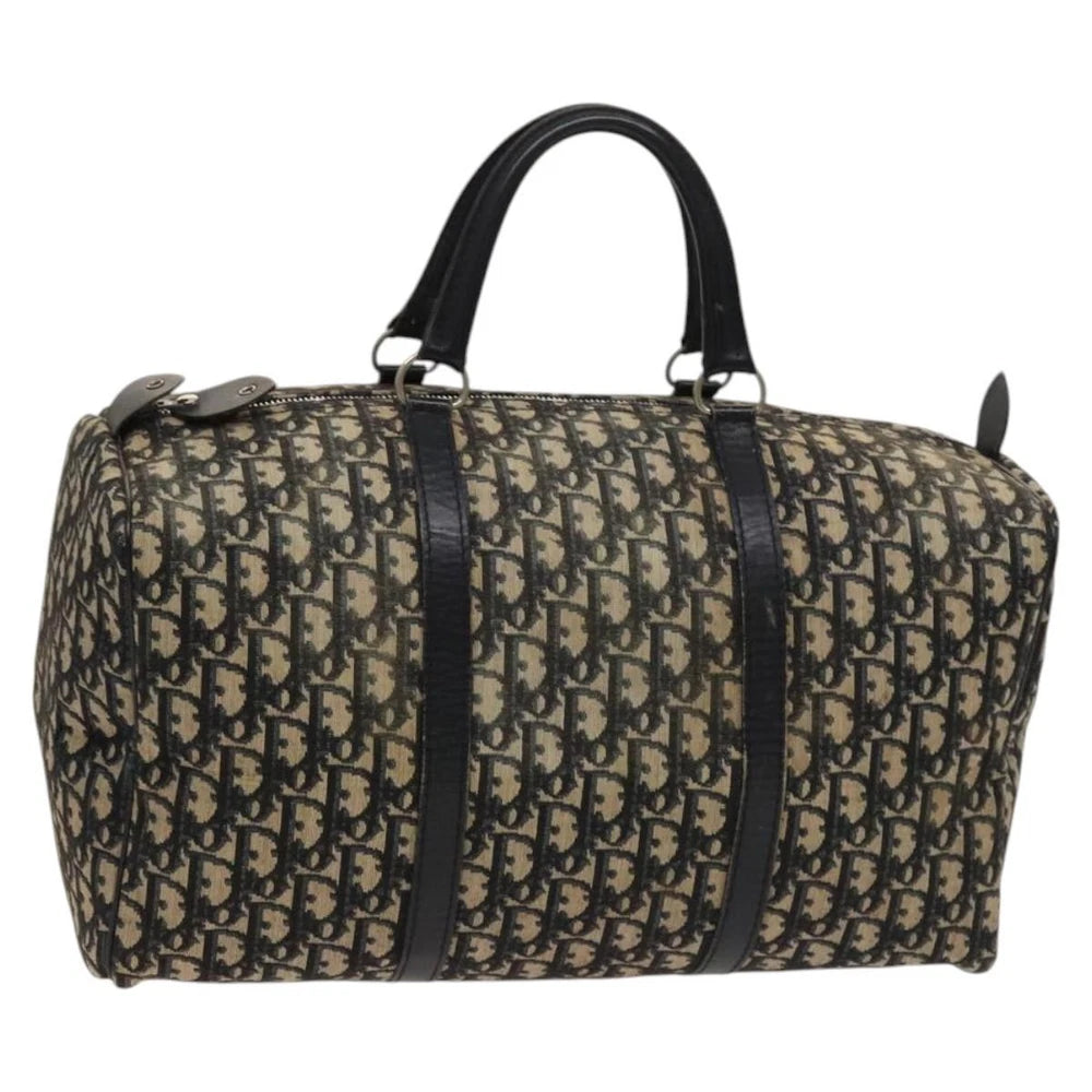 Dior Boston Bag 40 - Navy Trotter Canvas