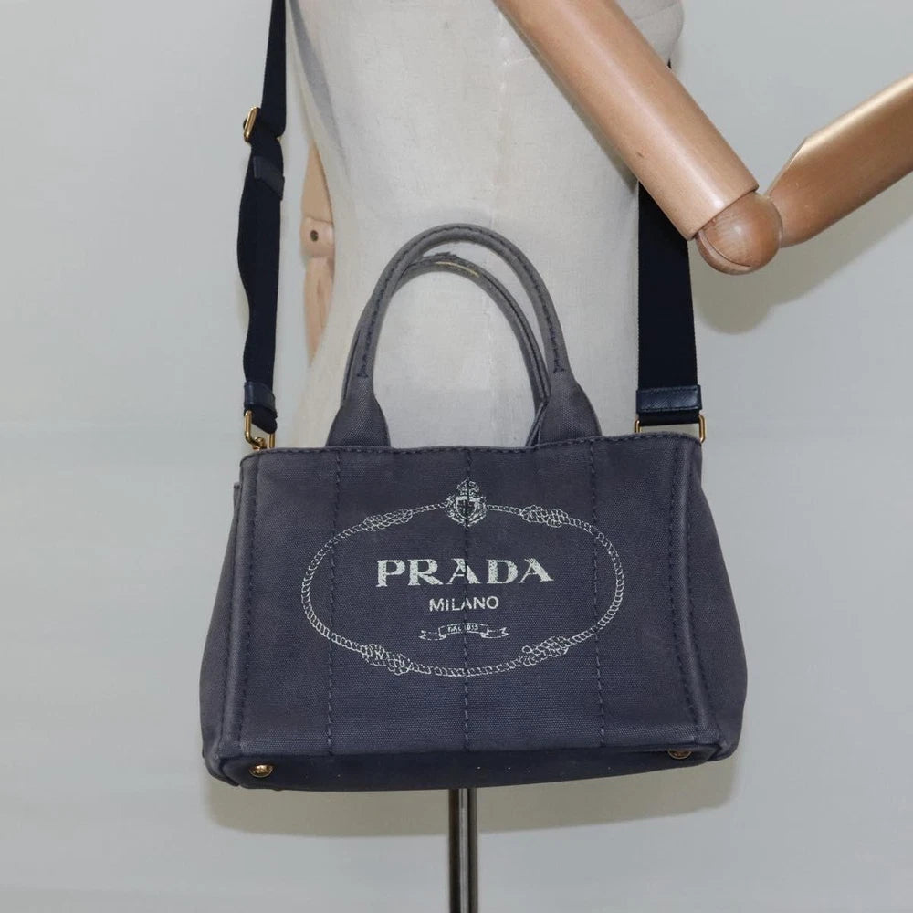 PRADA CANAPA PM BAG NAVY