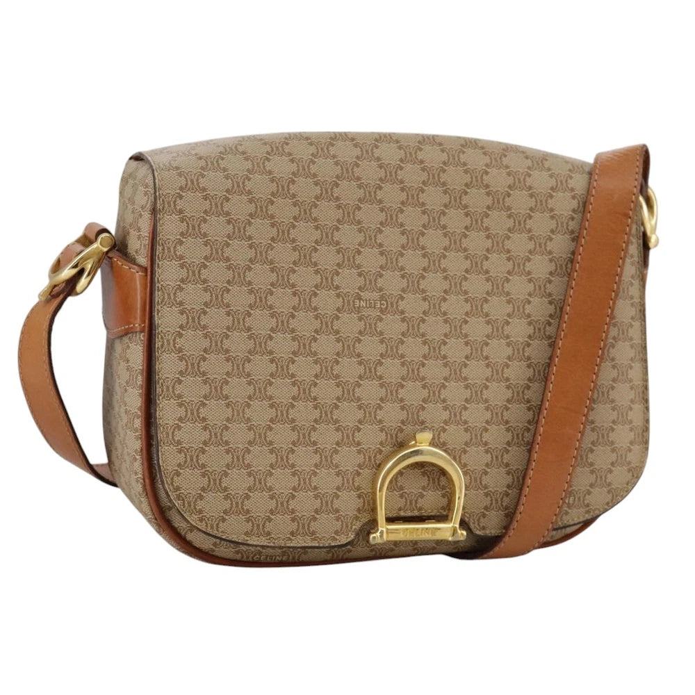 CELINE SHOULDER BAG MACADAM CANVAS