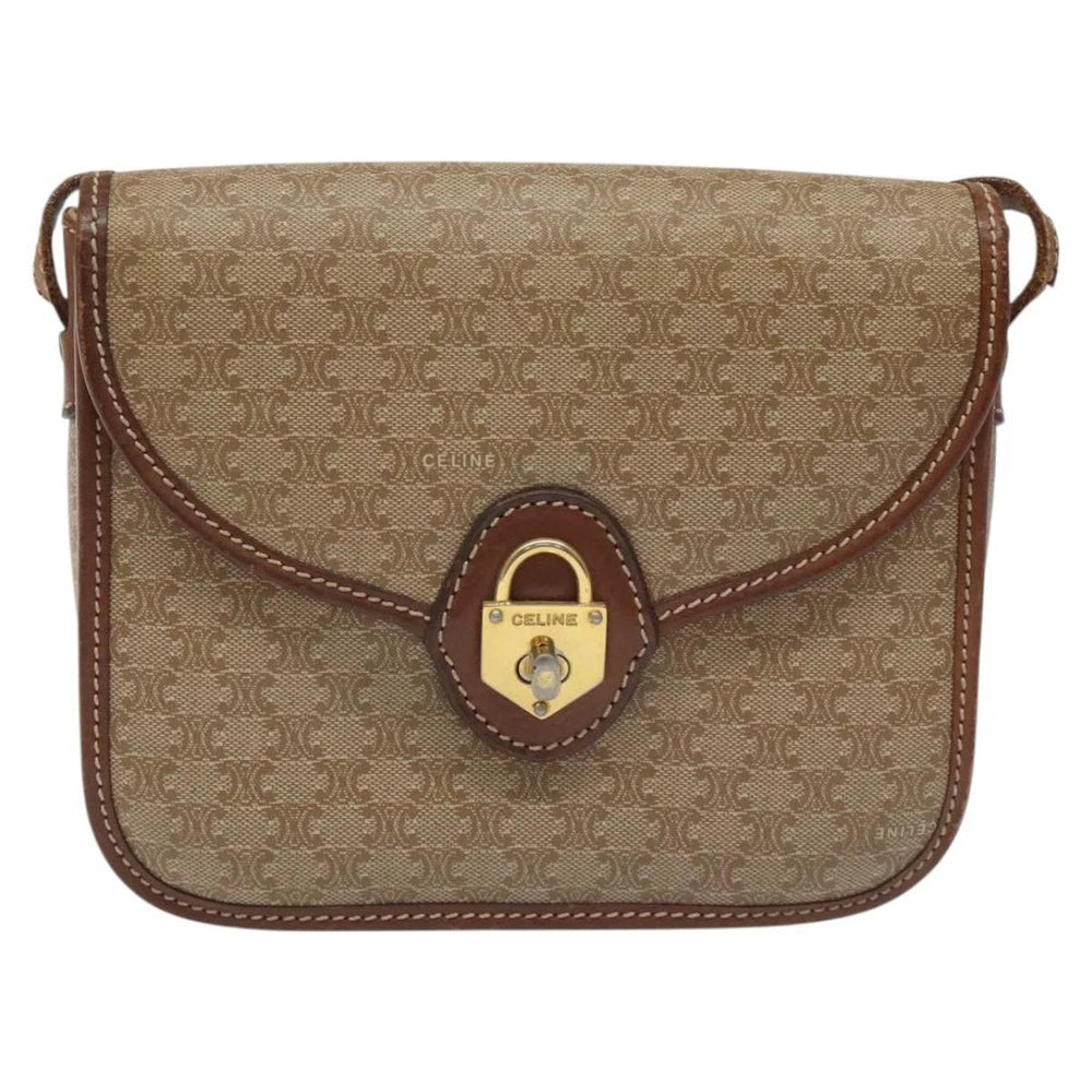 CELINE SHOULDER BAG MACADAM CANVAS
