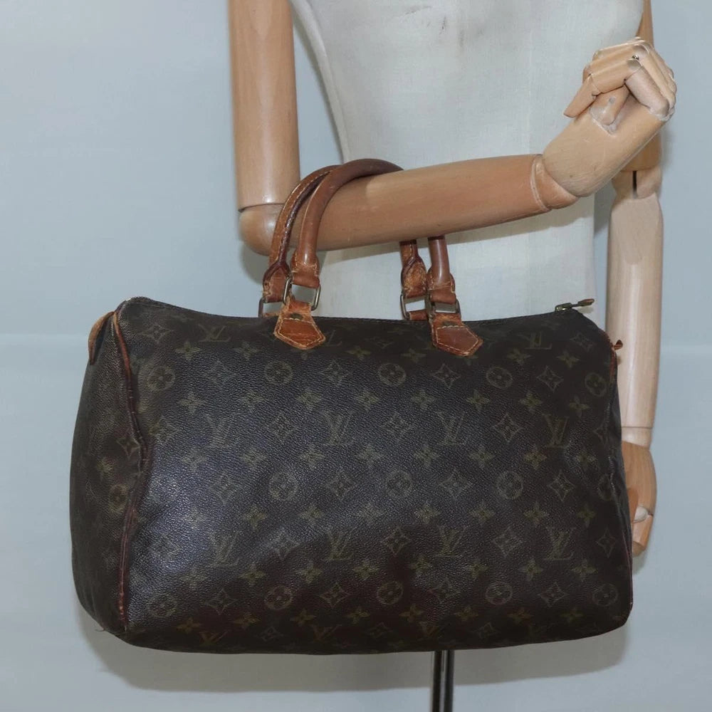 LOUIS VUITTON SPEEDY 35 BAG MONOGRAM CANVAS