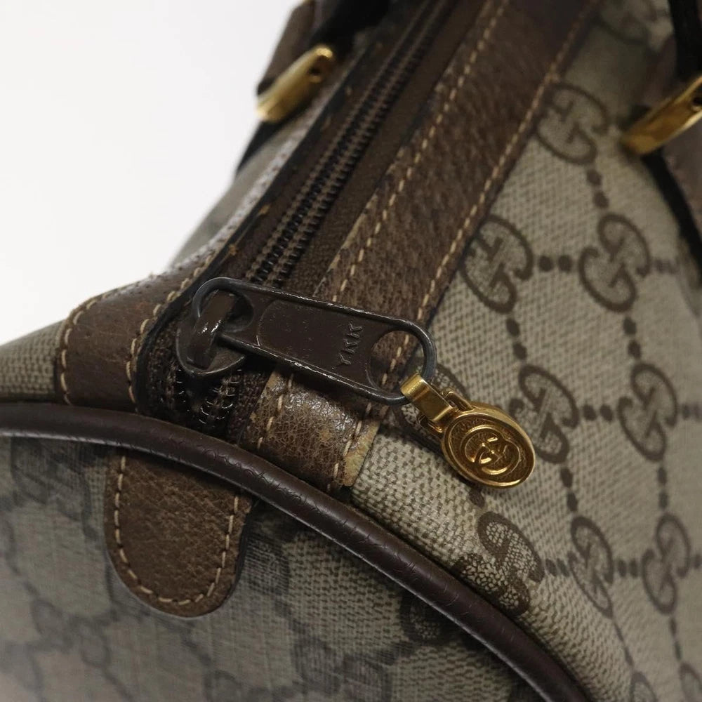GUCCI BOSTON BAG GG SUPREME WEB SHERRY LINE