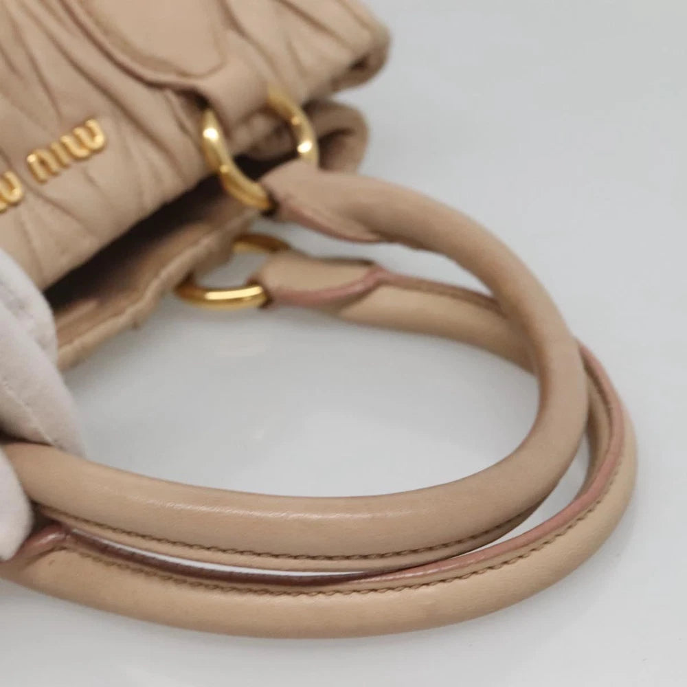 Miu Miu Matelasse Bag - Light pink Leather