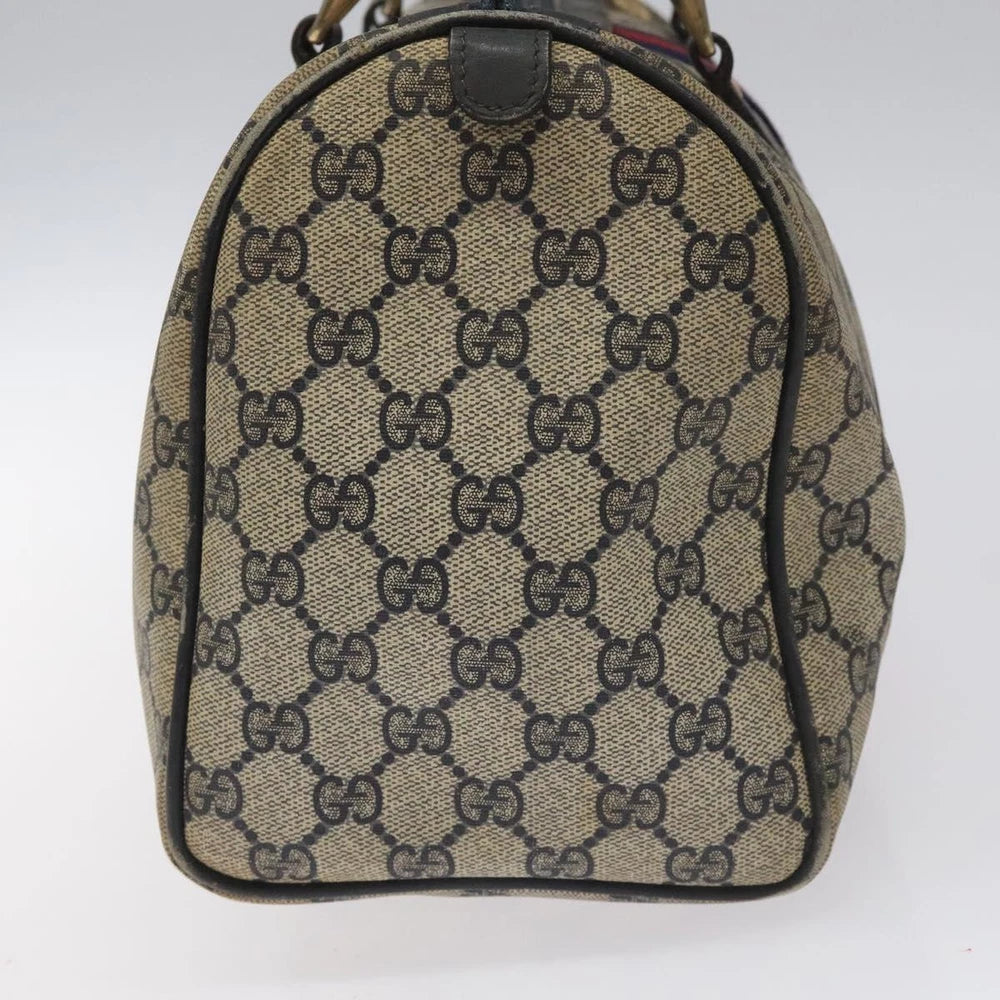 GUCCI BOSTON BAG GG SUPREME SHERRY LINE