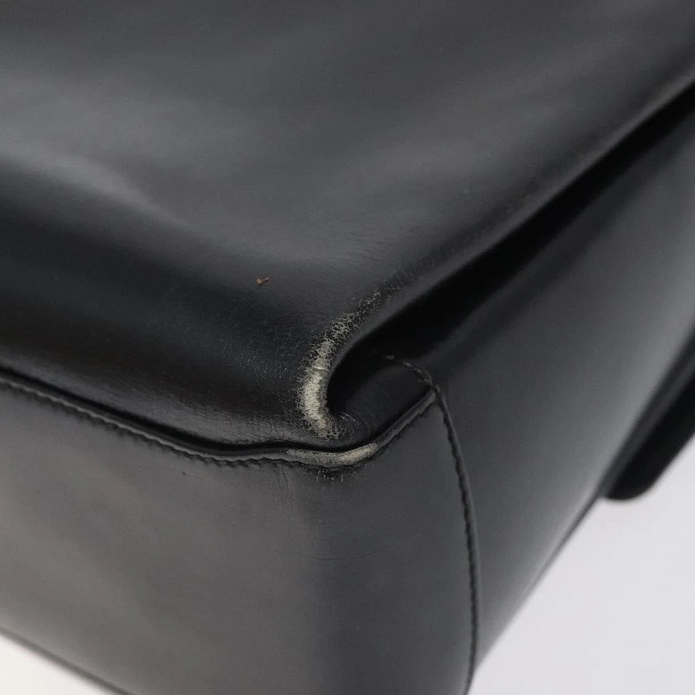 GUCCI BAMBOO BAG BLACK LEATHER