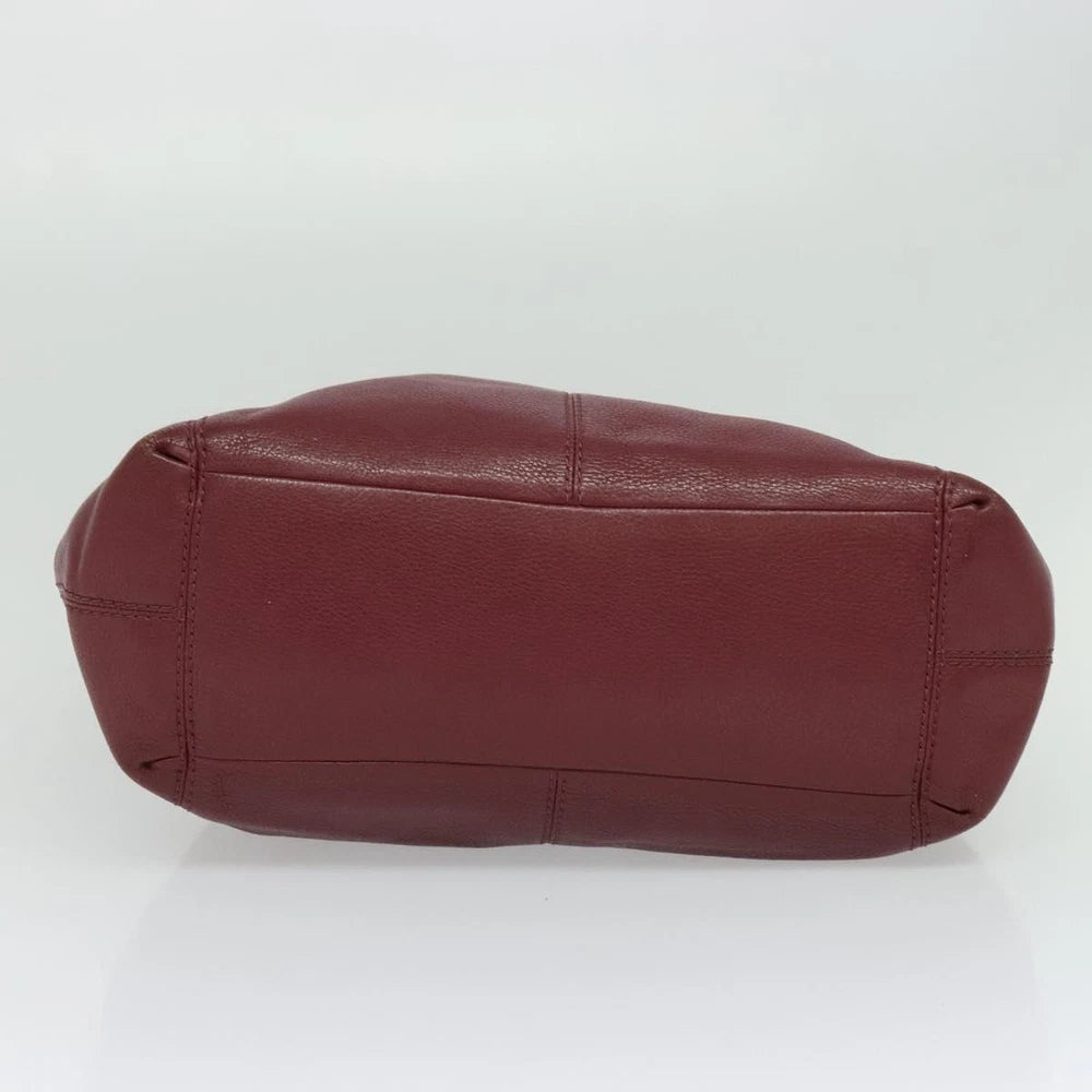 COACH TOTE BAG RED LEATHER