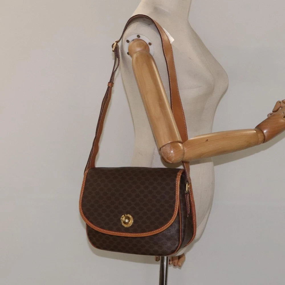 CELINE SHOULDER BAG MACADAM CANVAS