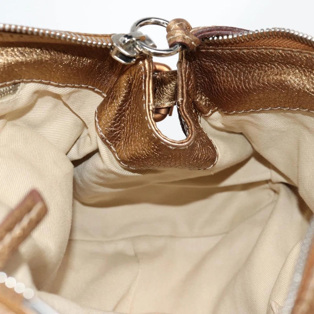 Chloe Paddington Bag - Gold Leather