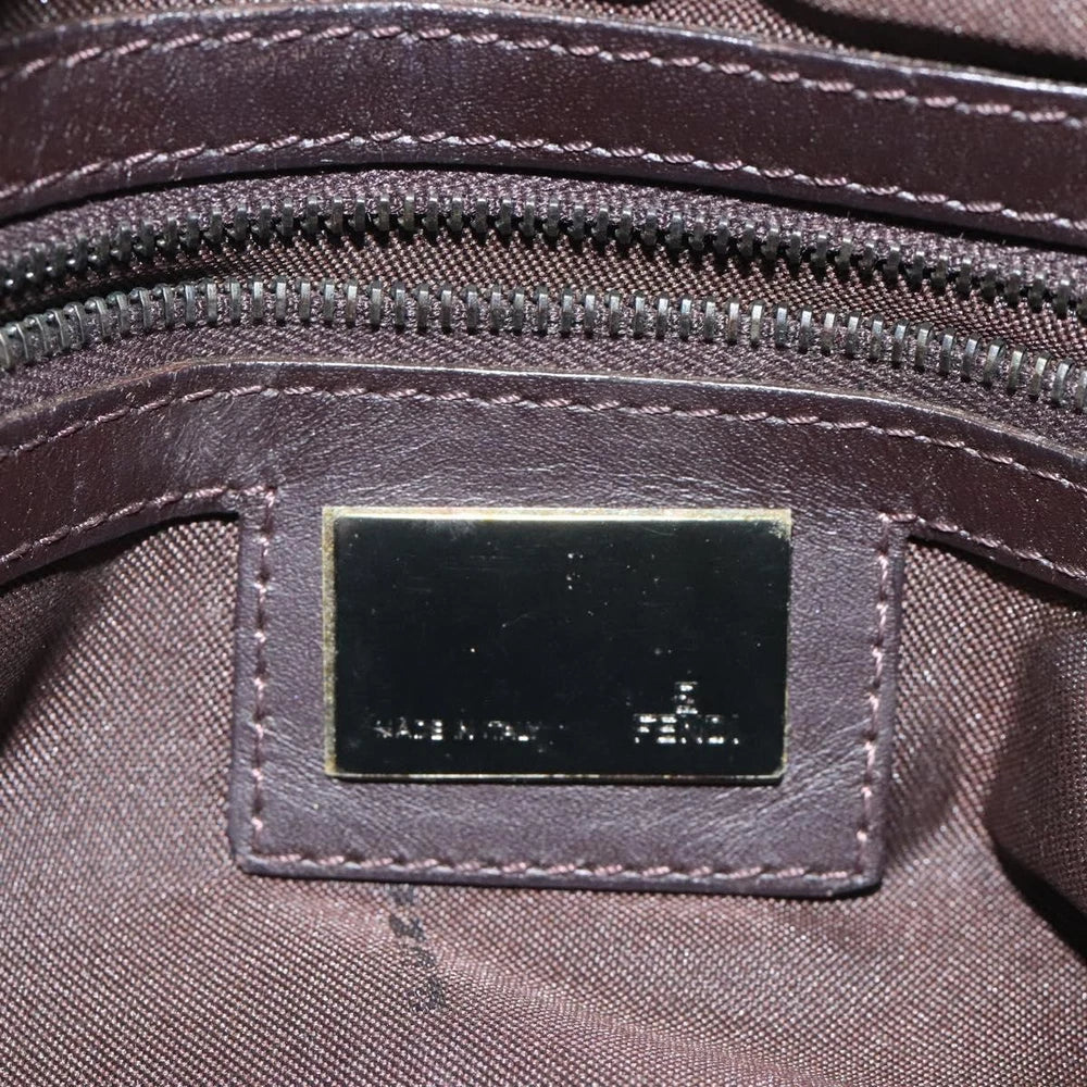 FENDI MAMMA BAGUETTE ZUCCHINO CANVAS BEIGE