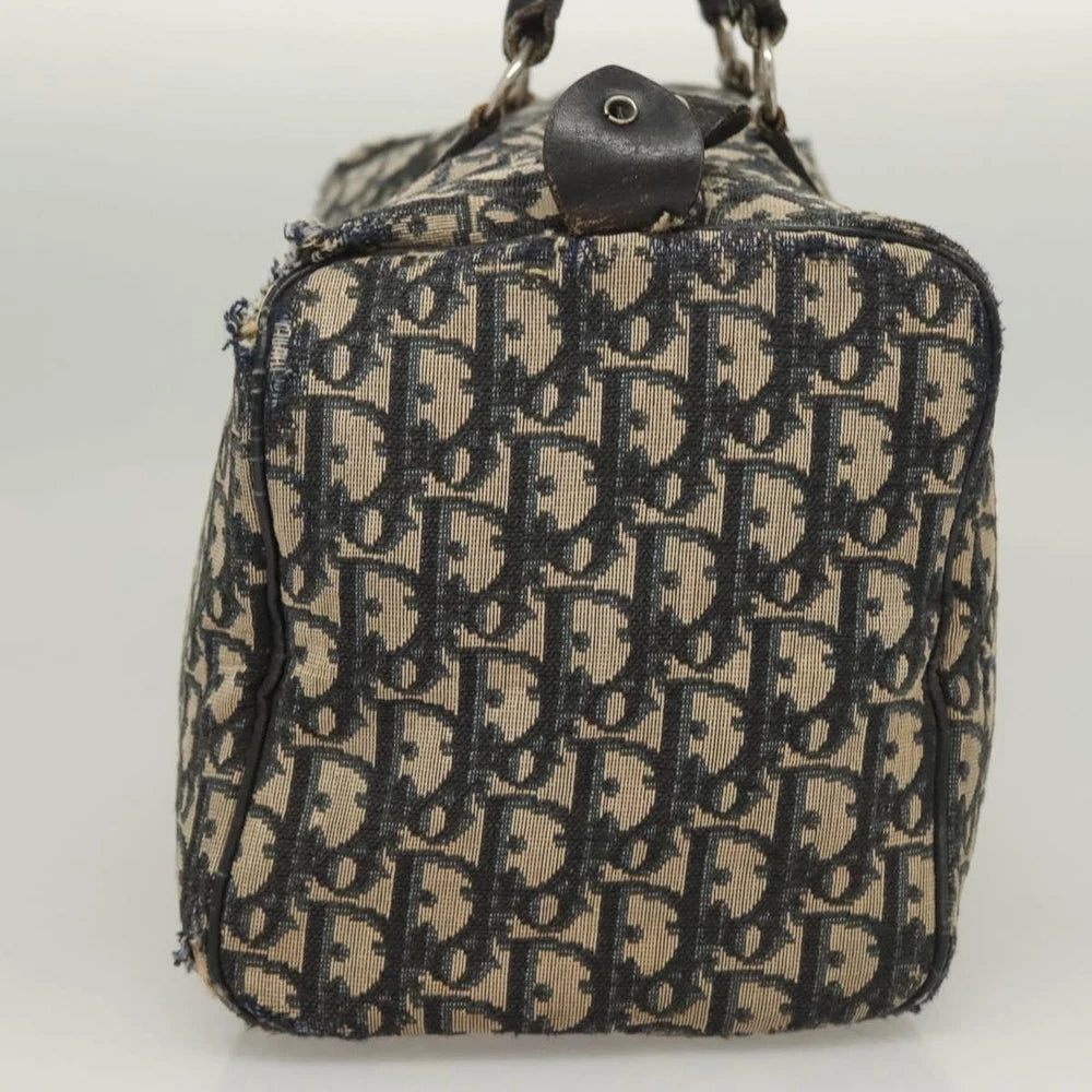 Christian Dior Boston Bag 30 -  Navy Trotter Canvas