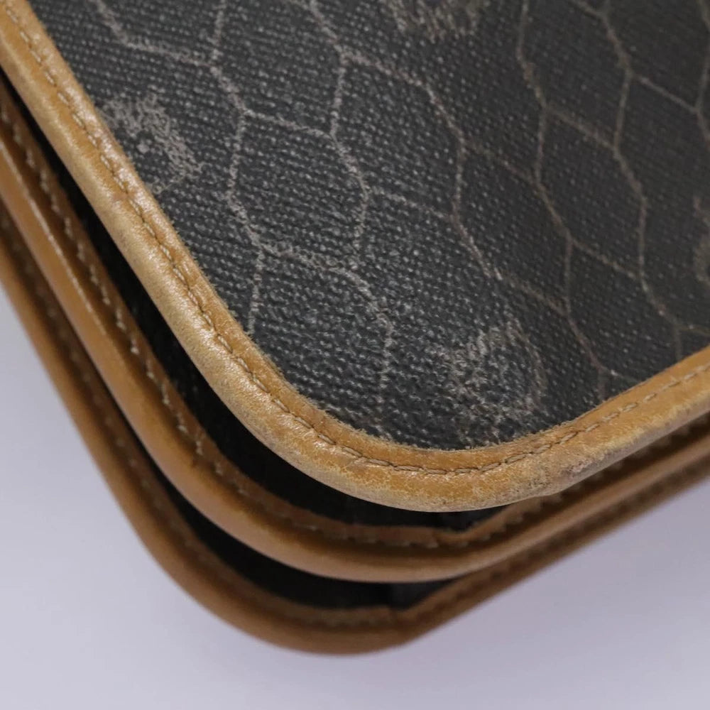 CHRISTIAN DIOR SHOULDER BAG HONEYCOMB CANVAS