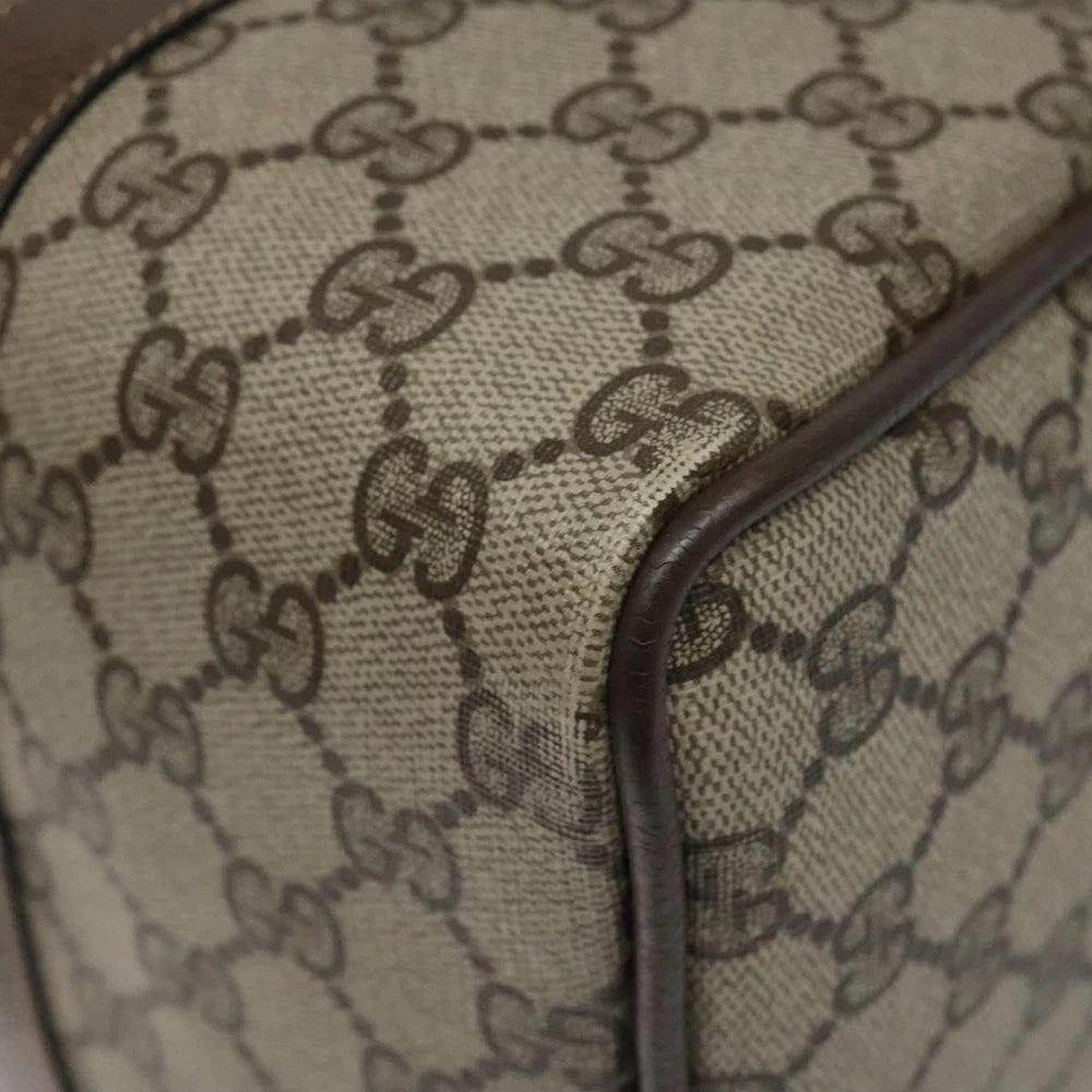 GUCCI BOSTON BAG GG SUPREME WEB SHERRY LINE