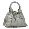 CHLOE PADDINGTON BAG SILVER LEATHER