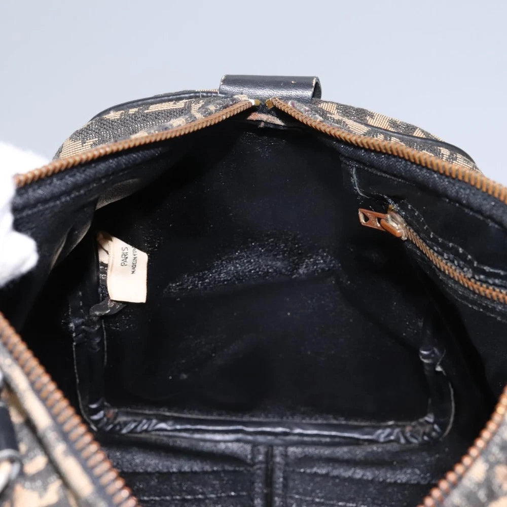 CHRISTIAN DIOR BOSTON BAG 30 TROTTER CANVAS