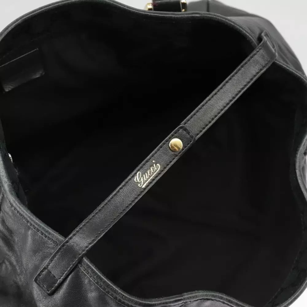 GUCCI ABBEY BLACK LEATHER TOTE BAG - Brands Select