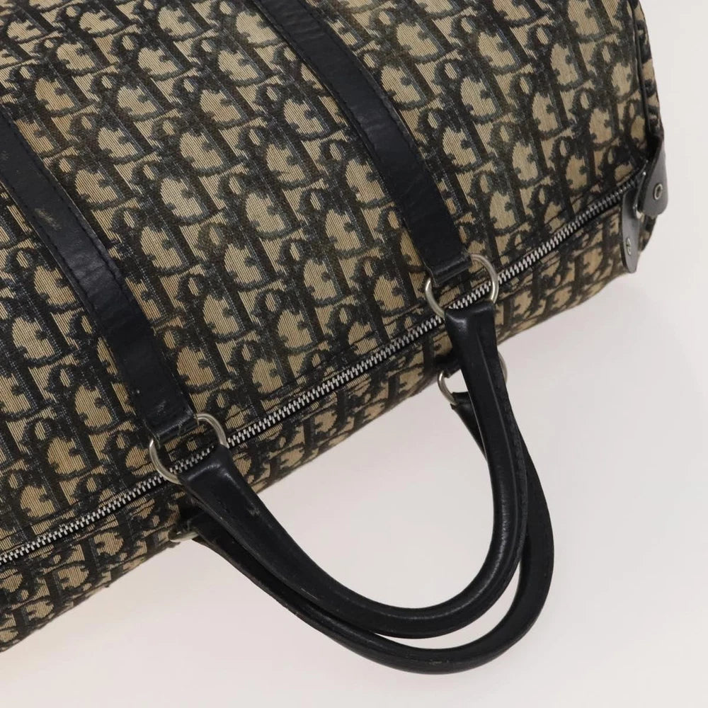 Dior Boston Bag 40 - Navy Trotter Canvas