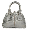 CHLOE PADDINGTON BAG SILVER LEATHER