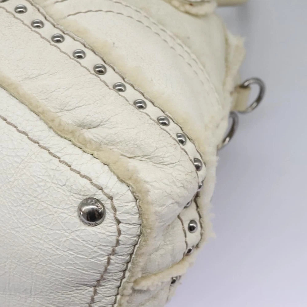 PRADA BAG WHITE LEATHER