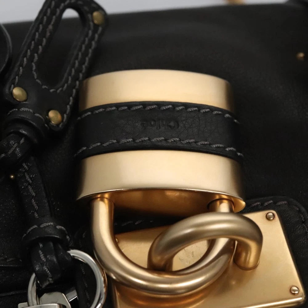 CHLOE PADDINGTON BAG BLACK LEATHER