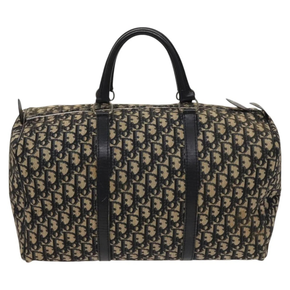 Dior Boston Bag 40 - Navy Trotter Canvas