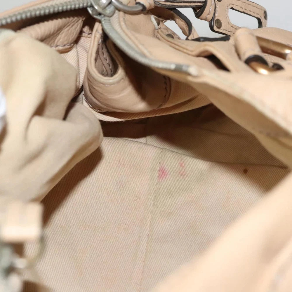 CHLOE PADDINGTON BAG BEIGE LEATHER