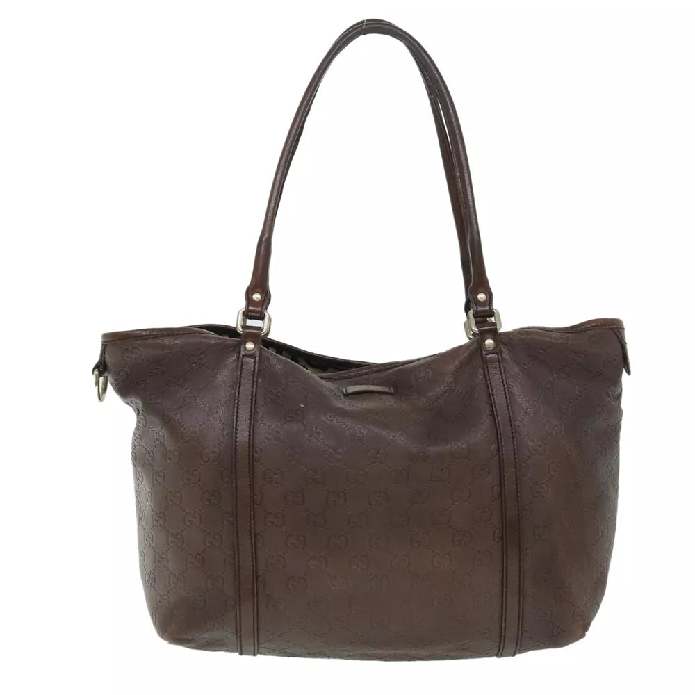 GUCCI GUCCISSIMA SHOULDER BAG GG CANVAS