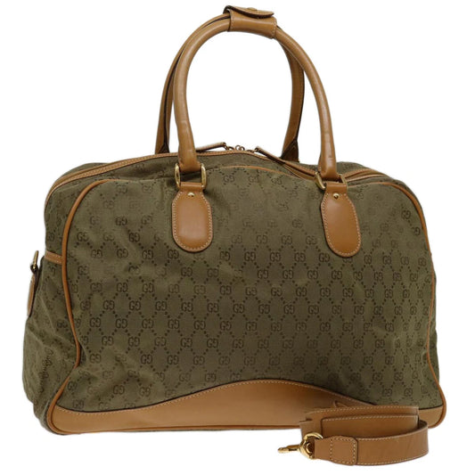 VINTAGE GUCCI BAG KHAKI GG CANVAS