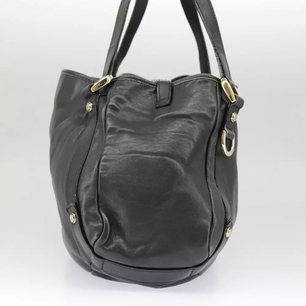 GUCCI ABBEY BLACK LEATHER TOTE BAG - Brands Select