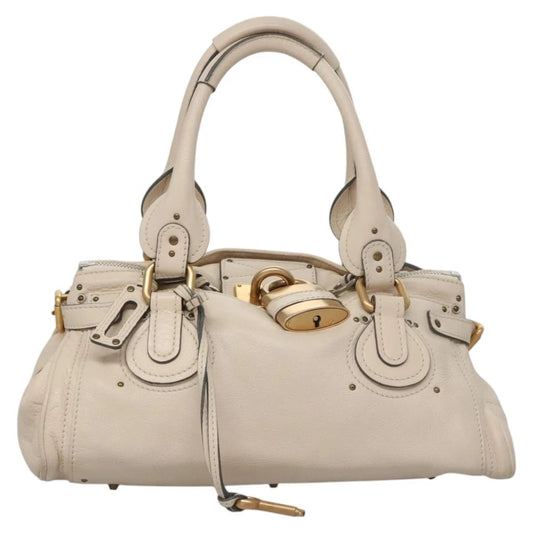 CHLOE PADDINGTON BAG BEIGE LEATHER