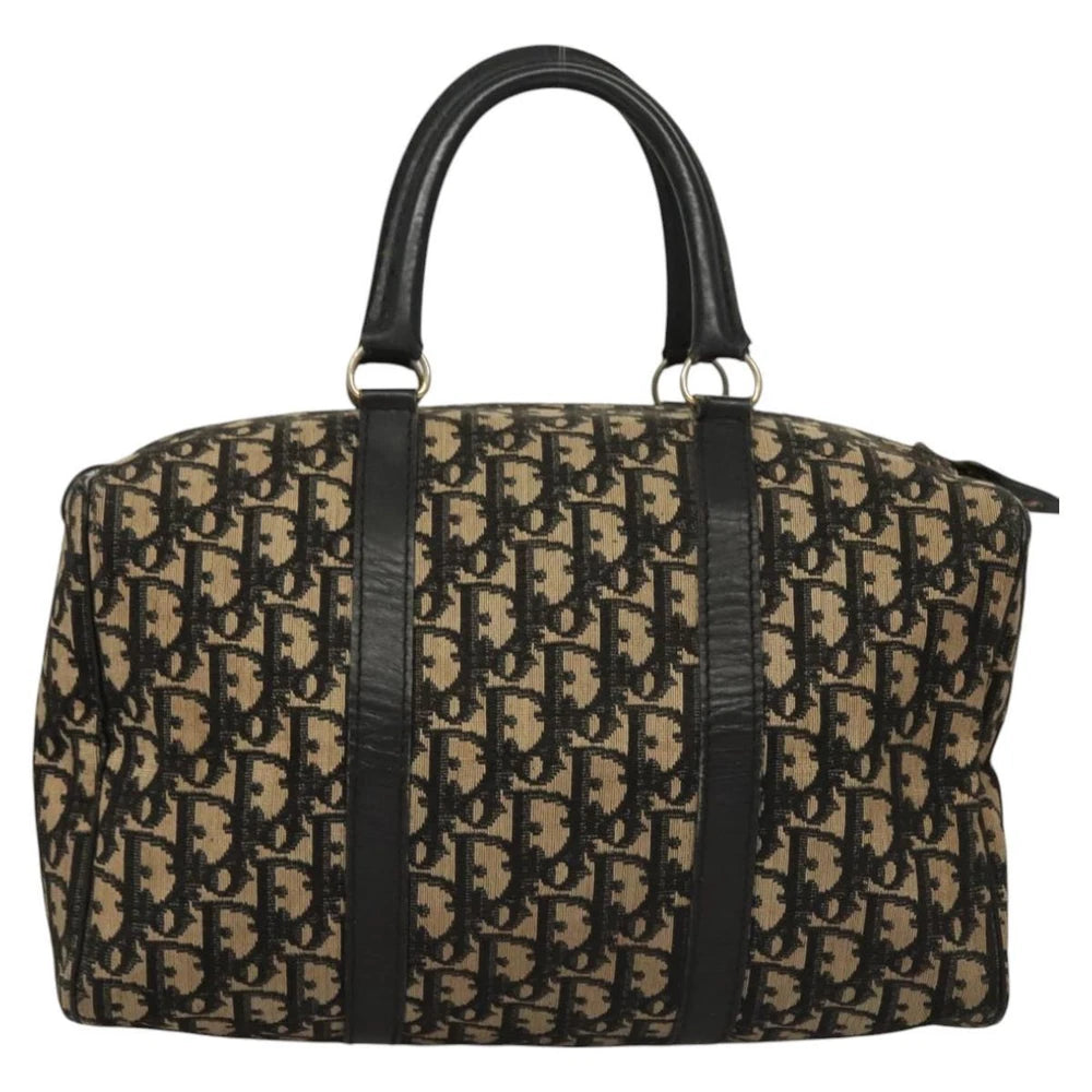 CHRISTIAN DIOR BOSTON BAG 30 TROTTER CANVAS