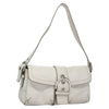 COACH SHOULDER BAG WHITE LEATHER