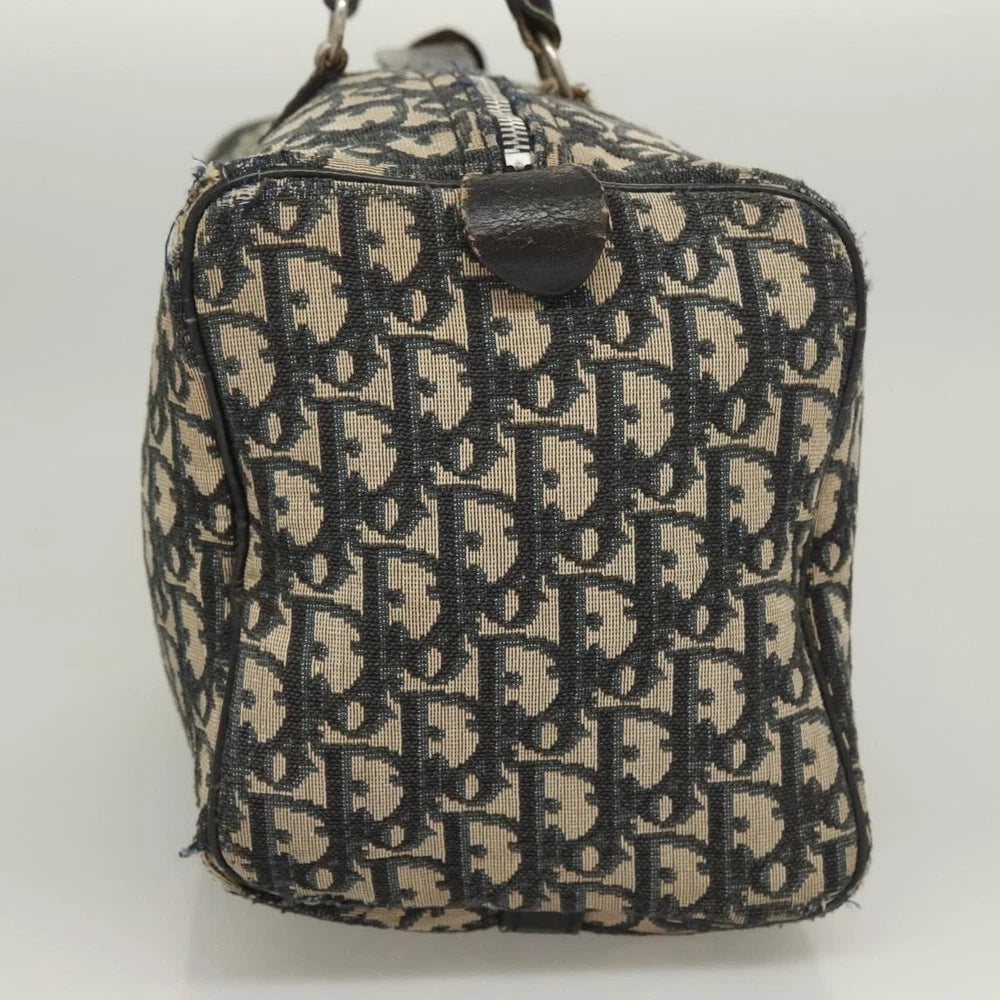 Christian Dior Boston Bag 30 -  Navy Trotter Canvas