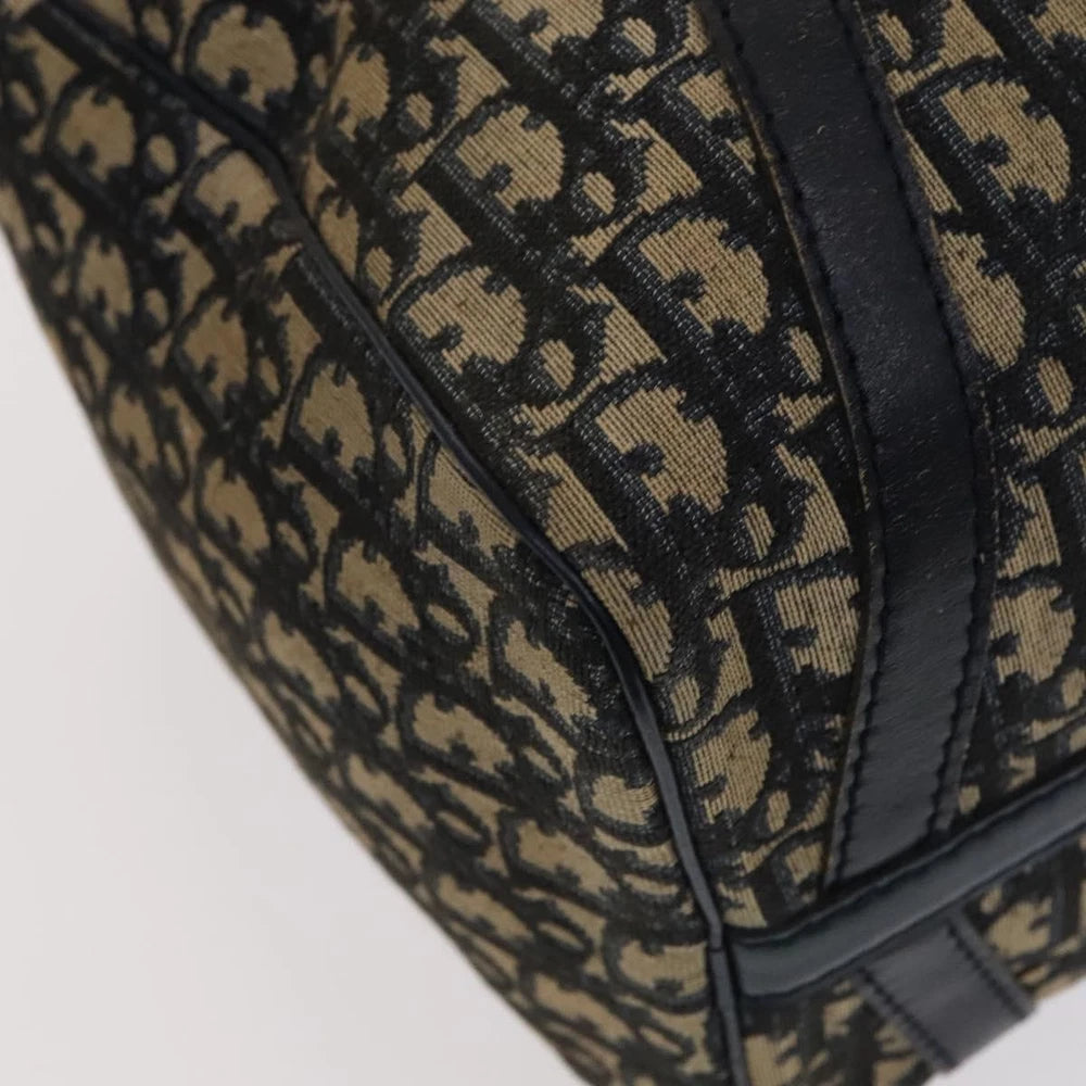 CHRISTIAN DIOR BOSTON BAG 40 TROTTER CANVAS