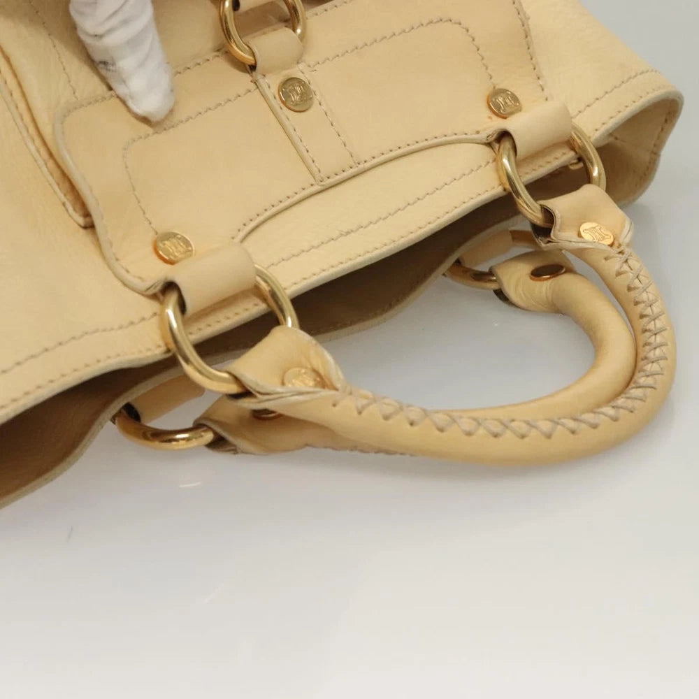 Celine Boogie Bag - Beige Leather