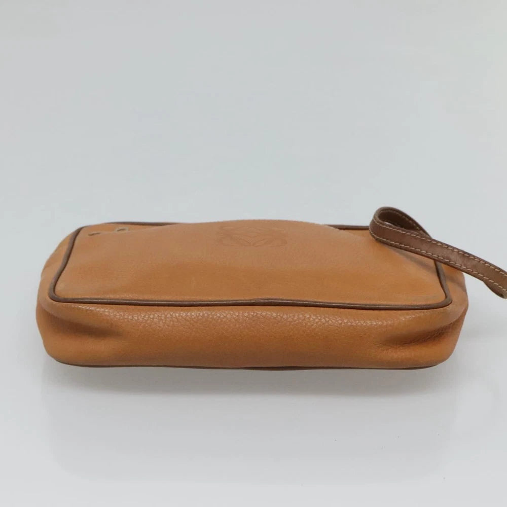 LOEWE CLUTCH BROWN LEATHER