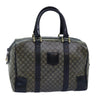 CELINE BOSTON BAG MACADAM CANVAS NAVY