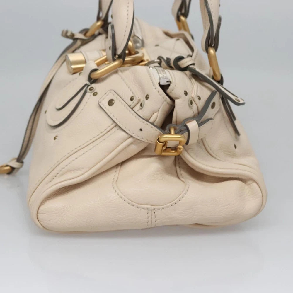 CHLOE PADDINGTON BAG BEIGE LEATHER