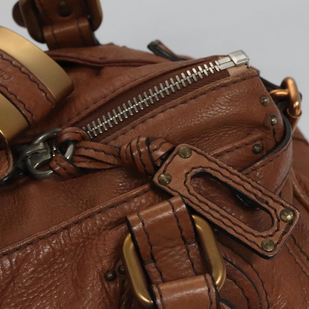 CHLOE PADDINGTON BAG BROWN LEATHER