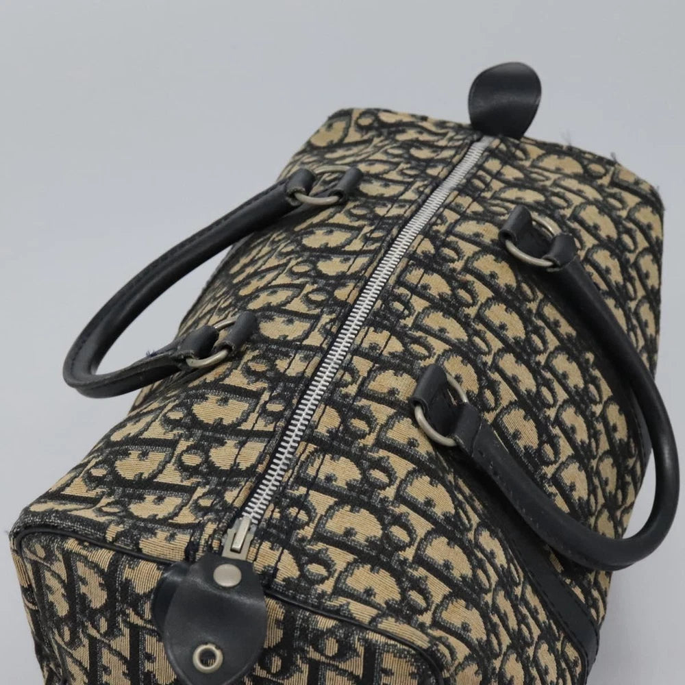 CHRISTIAN DIOR BOSTON BAG 30 TROTTER CANVAS