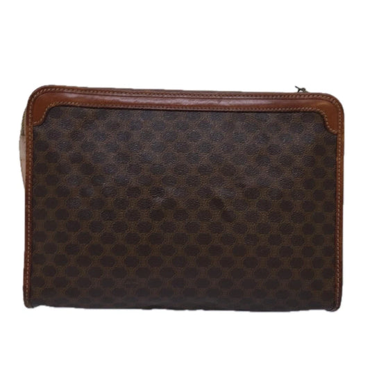 CELINE CLUTCH MACADAM CANVAS