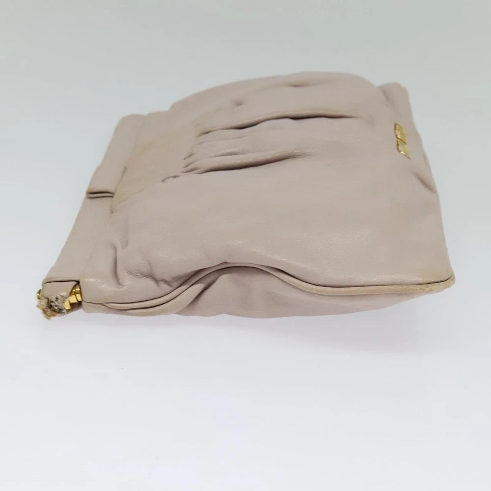 Miu Miu Clutch- Pink Leather