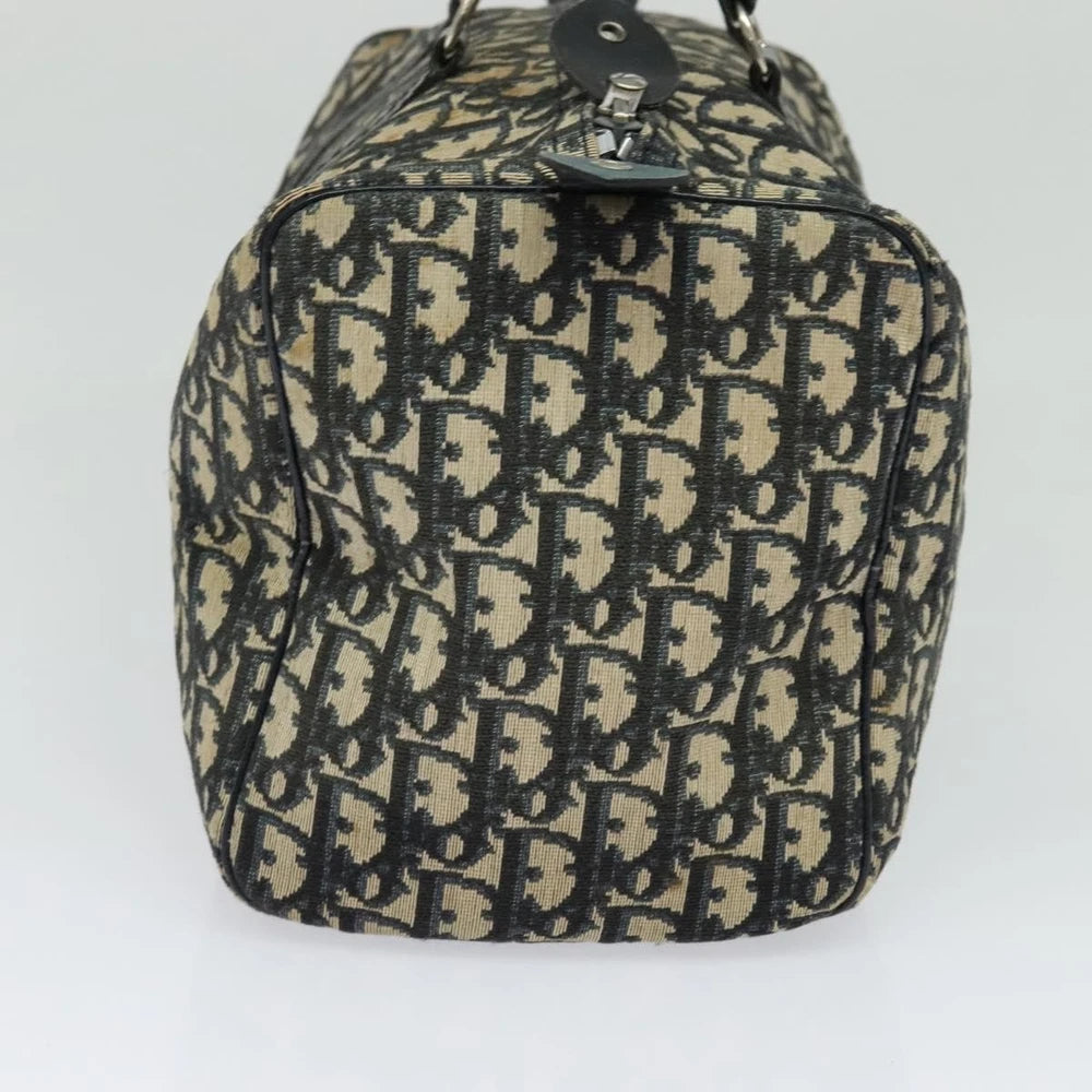 Dior Boston Bag - Navy Trotter Canvas