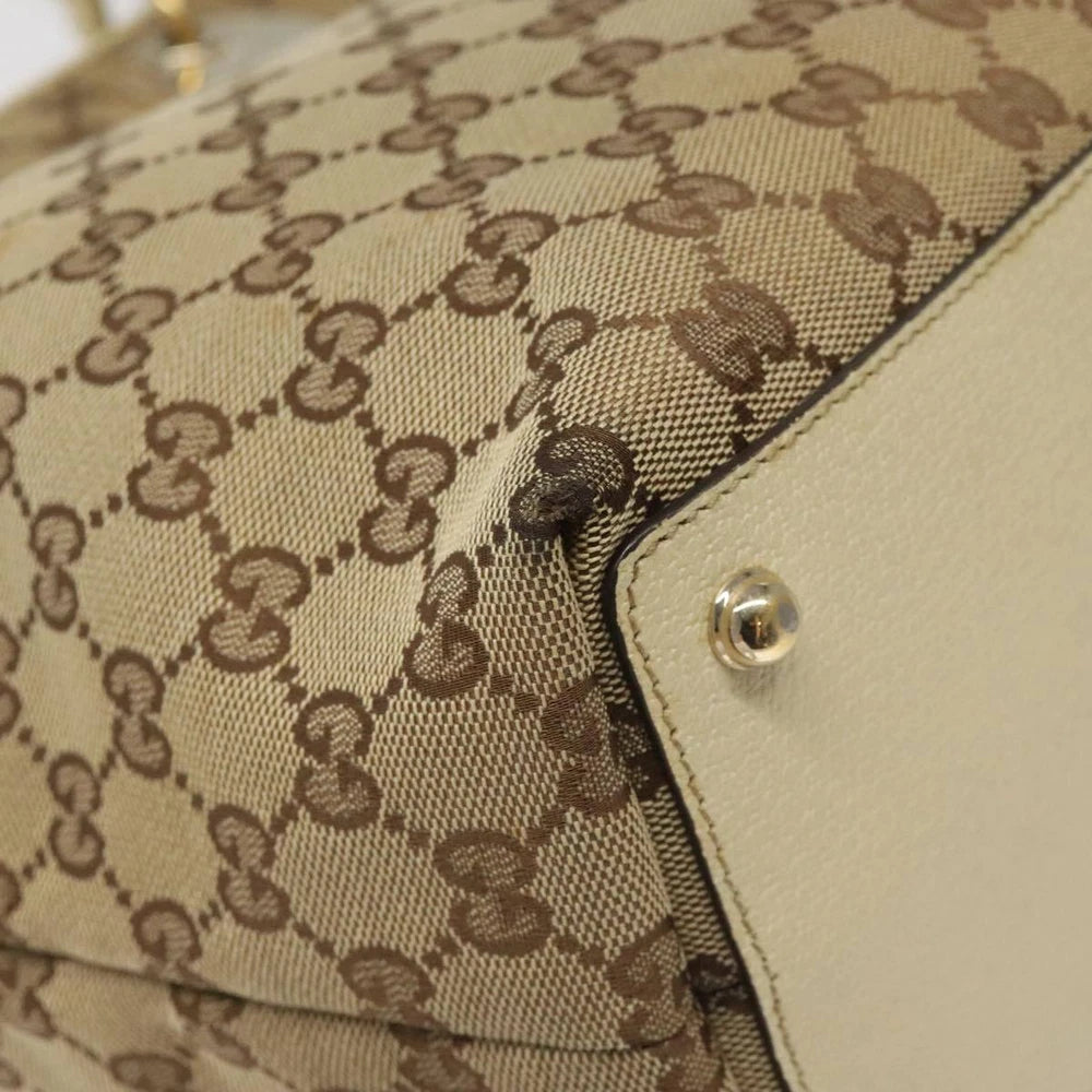 GUCCI TOTE BAG BEIGE GG CANVAS