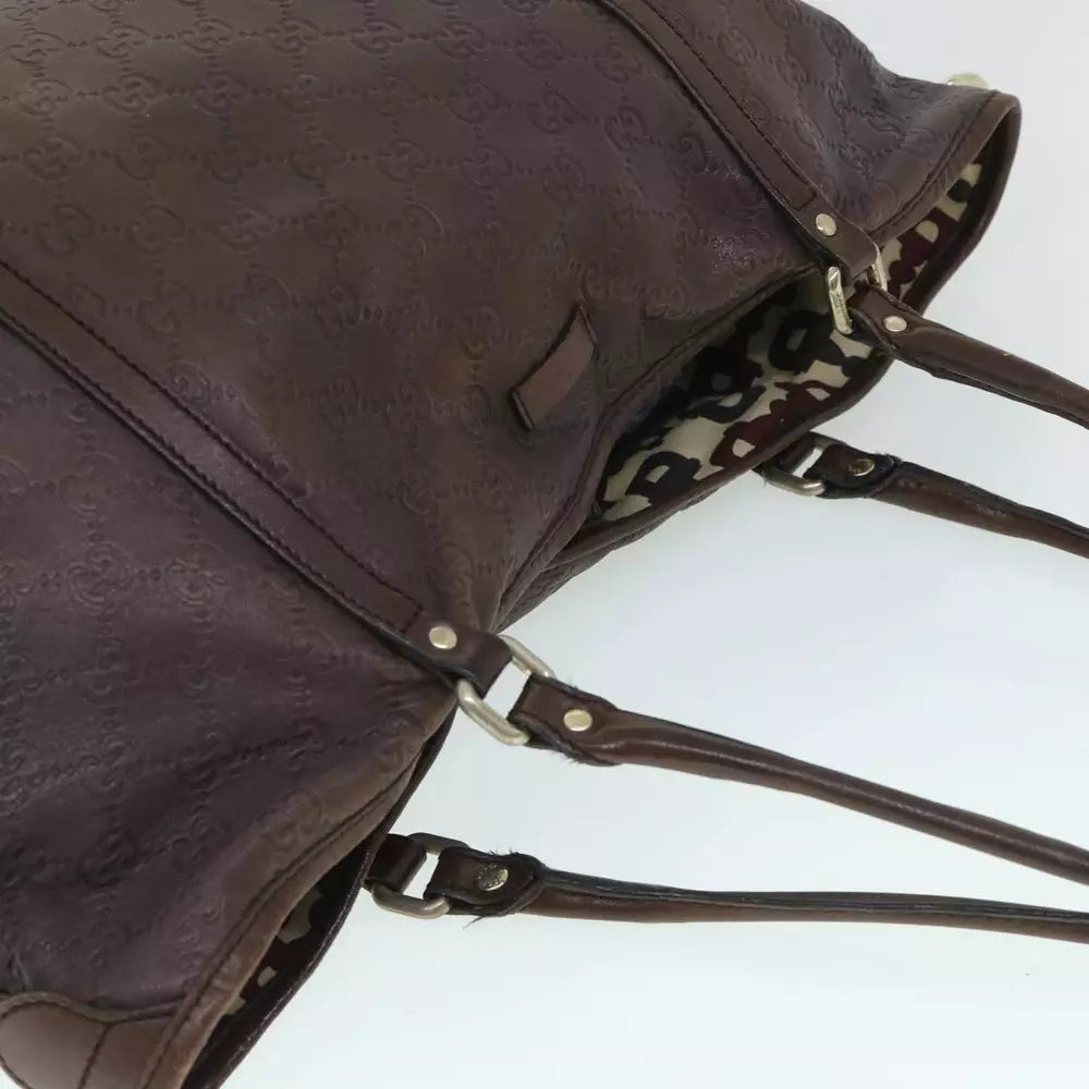 GUCCI GUCCISSIMA SHOULDER BAG GG CANVAS